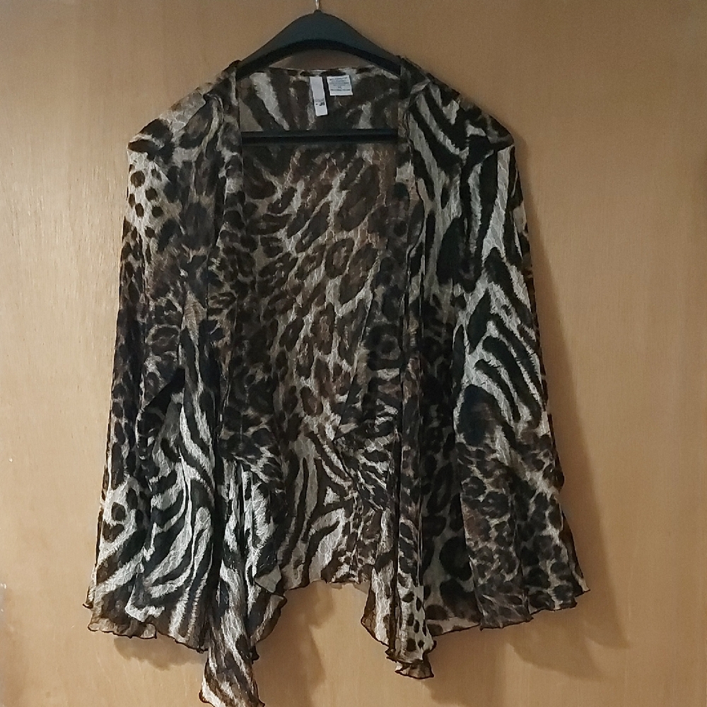 Sami & Jo. XL. Leopard Print Women's Top